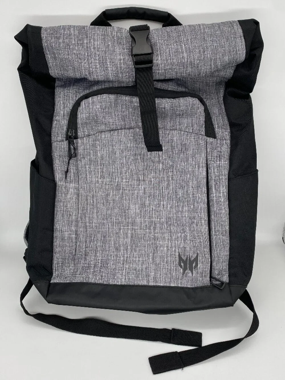 Acer Predator Jr Gaming Rolltop Backpack Utility Gray Black PBG820